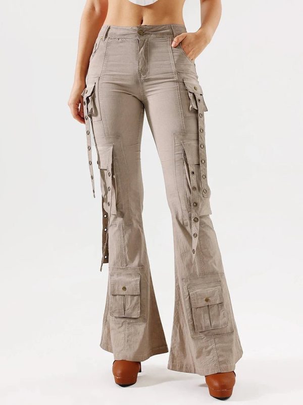 Y2K Aesthetic Hybrid Harness Split Jeans for Trendy Grunge Style