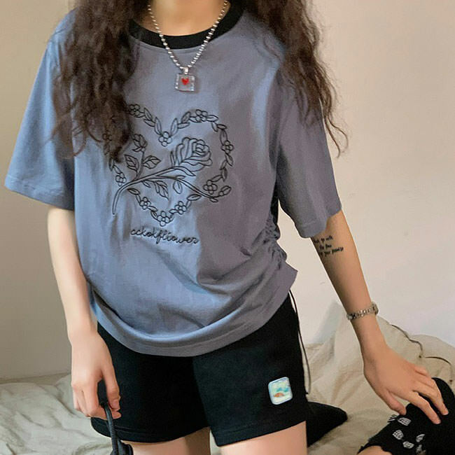 Y2K Aesthetic La Vie en Rose T-Shirt for Cute and Comfy Outfits