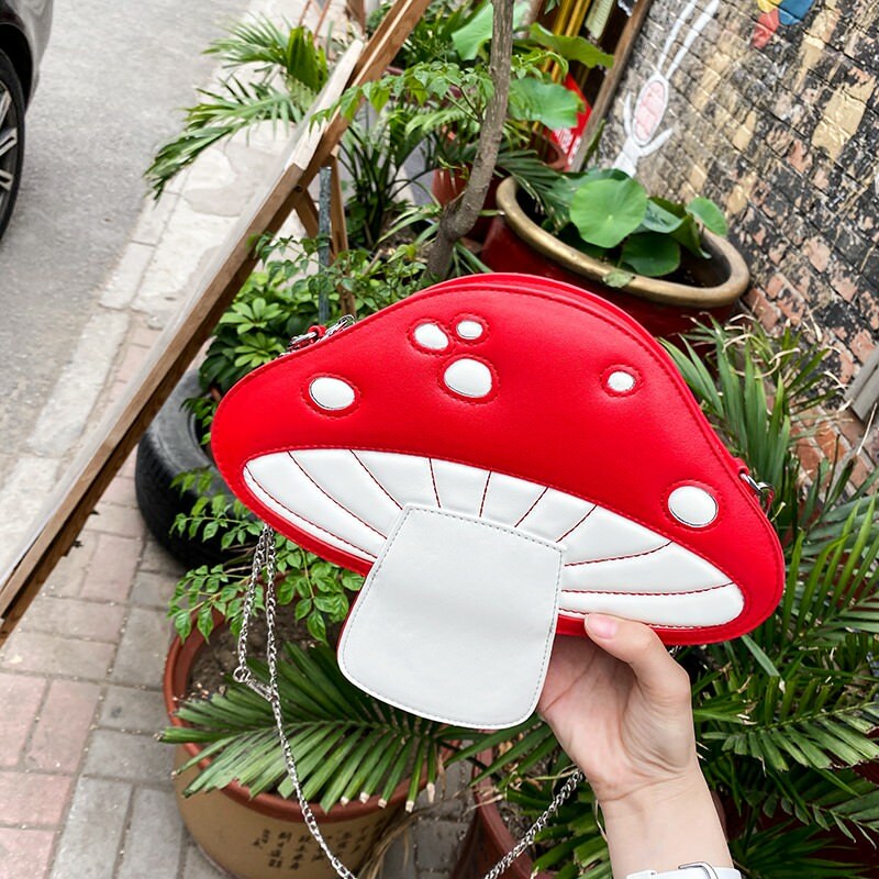 Y2K Aesthetic Mushroom Bag - Cute & Trendy for Coquette Style Lovers