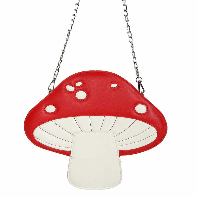 Y2K Aesthetic Mushroom Bag - Cute & Trendy for Coquette Style Lovers