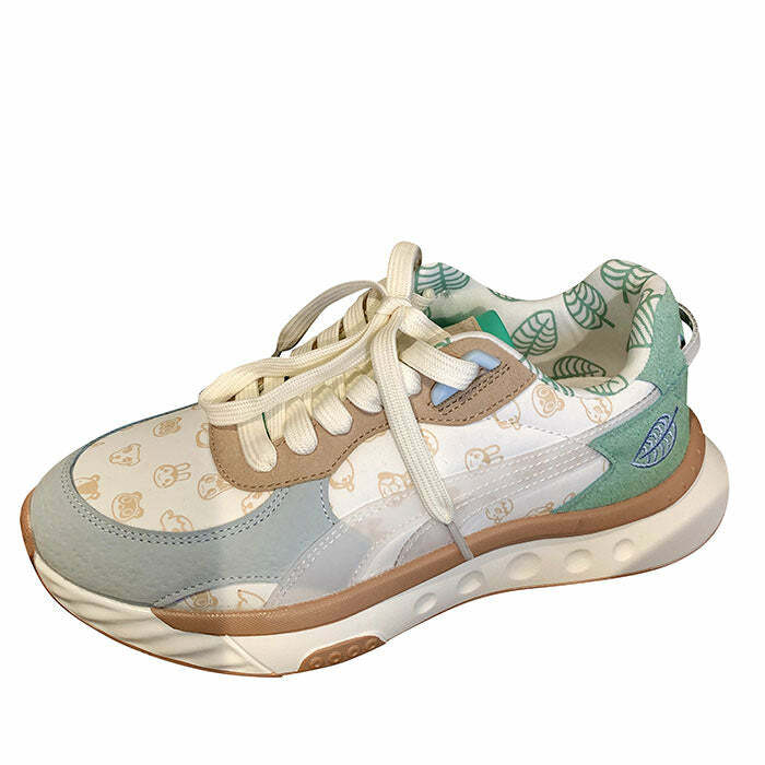 Y2K Aesthetic Naturecore Sneakers for Trendy and Comfy Style