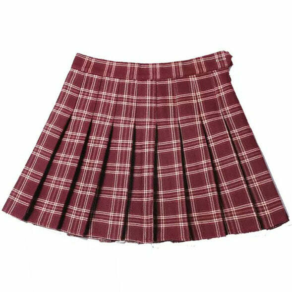 Y2K Aesthetic School Spirit Plaid Skirt for Trendy Outfits