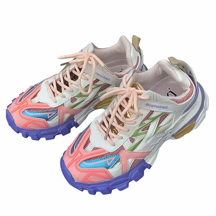 Y2K Aesthetic Soft Girl Pastel Sneakers for Cute and Comfy Style