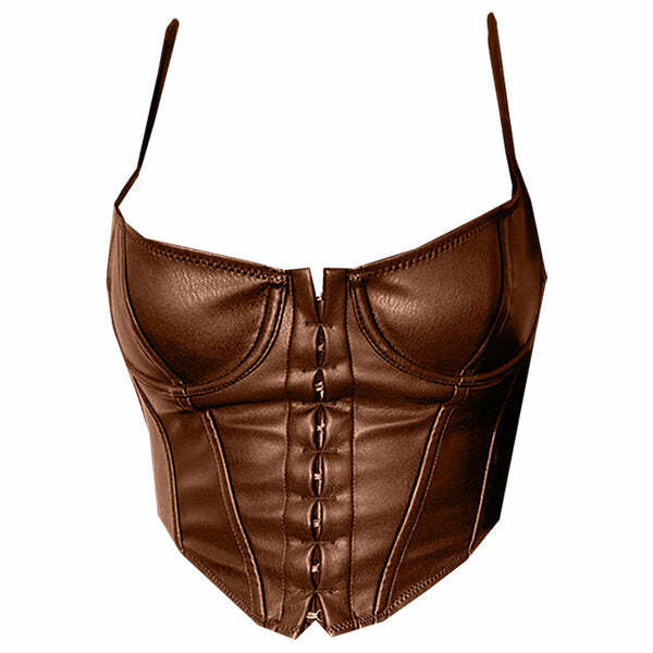 Y2K Aesthetic Tunnel Vision Corset Top for Trendy Outfits