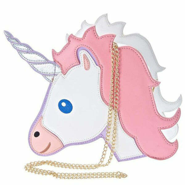 Y2K Aesthetic Unicorn Bag - Cute Pastel Goth Accessory for Trendy Outfits