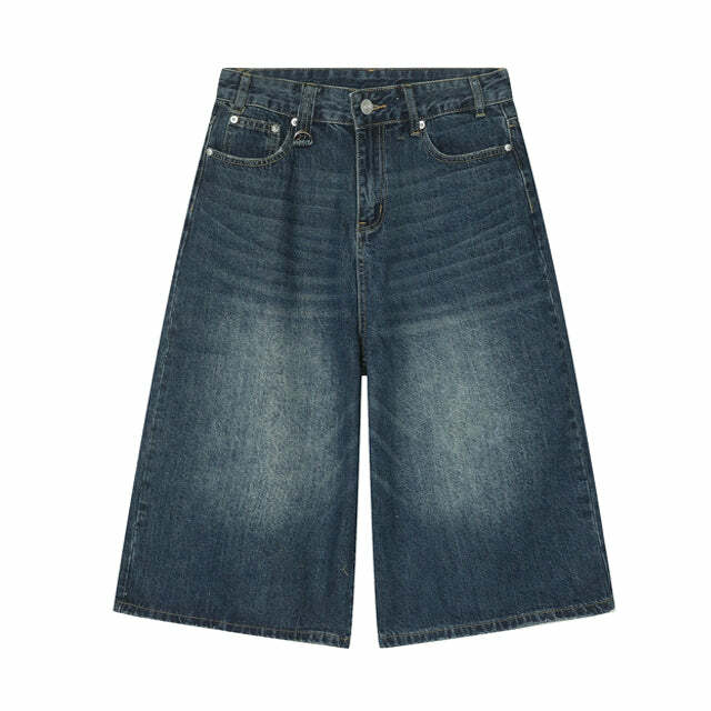 Y2K Aesthetic Wash Me Out Baggy Denim Shorts for Trendy Outfits