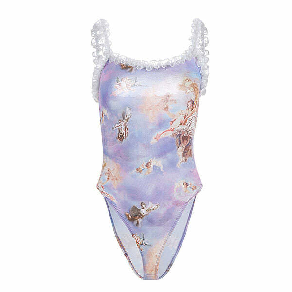 Y2K Angel Bodysuit: Embrace Coquette Aesthetic with Cute Style