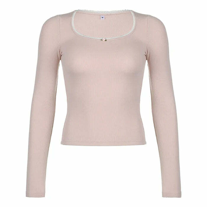 Y2K Baby Rose Pink Top - Cute Coquette Aesthetic for Trendy Outfits