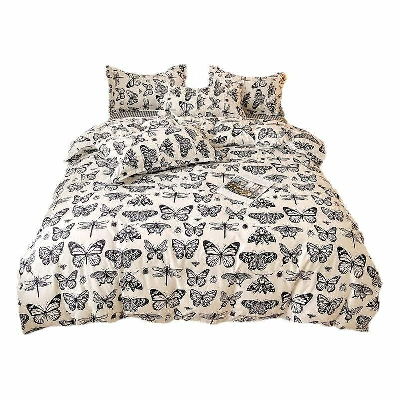 Y2K Butterfly Aesthetic Bedding Set for Cozy, Stylish Bedrooms