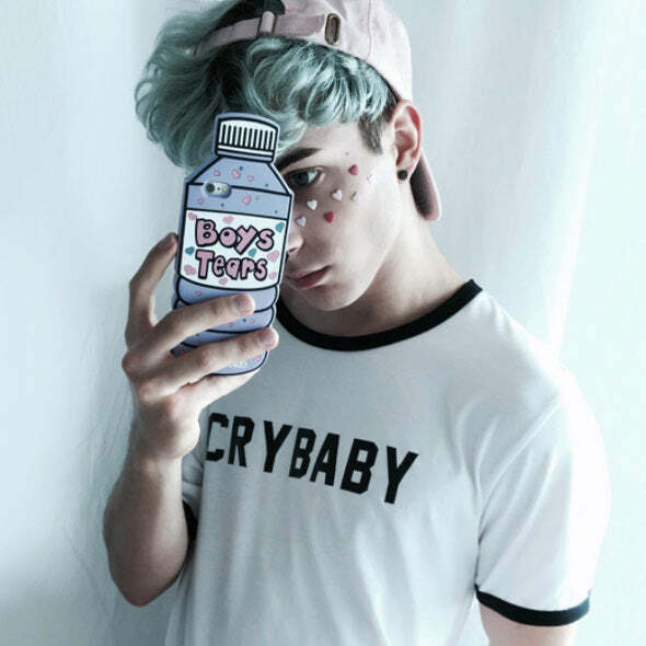 Y2K Crybaby T-Shirt: Cute Grunge Aesthetic Top for Trendy Outfits