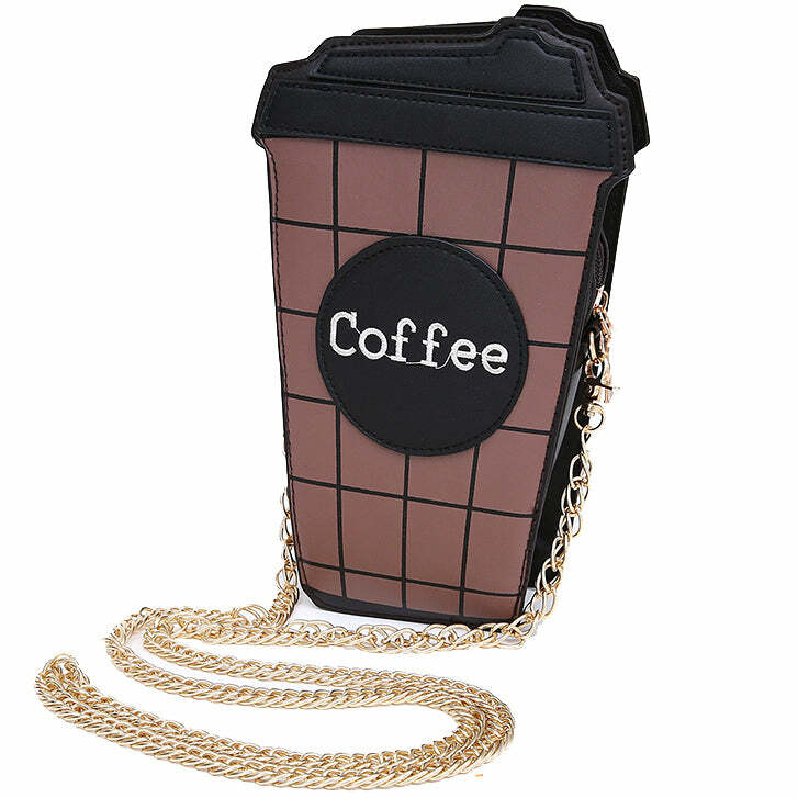 Y2K Fashion Takeaway Coffee Clutch - Cute Aesthetic Accessory