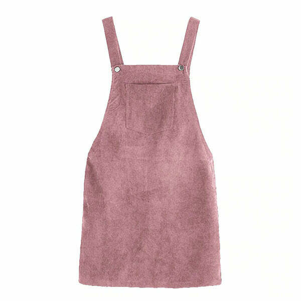 Y2K Fashion Teenage Mood Dungaree Dress for Cute Aesthetic Outfits