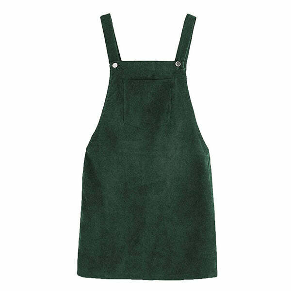 Y2K Fashion Teenage Mood Dungaree Dress for Cute Aesthetic Outfits