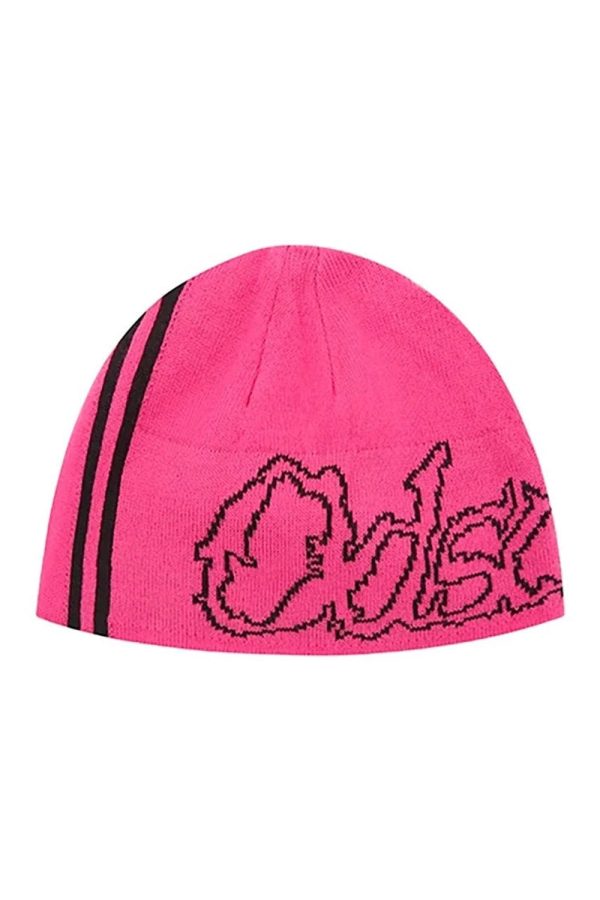 Y2K Graphic Slouchy Hat for Trendy Coquette and Grunge Aesthetic Styles