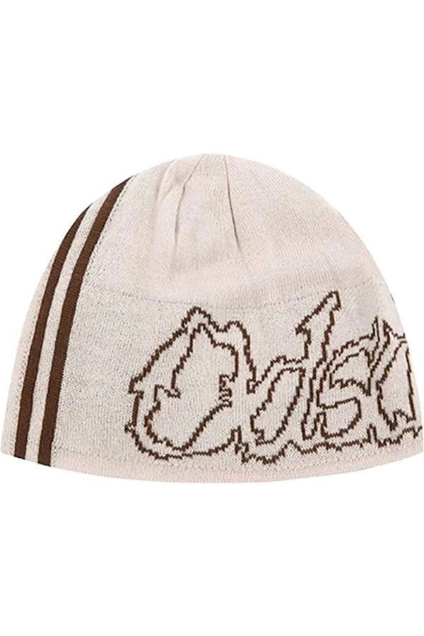 Y2K Graphic Slouchy Hat for Trendy Coquette and Grunge Aesthetic Styles