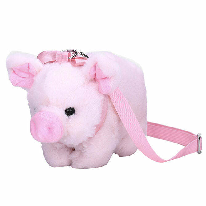 Y2K Mini Pig Shoulder Bag - Cute Coquette Aesthetic Accessory