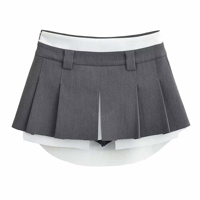 Y2K Mini Pleated Skirt for Coquette Aesthetic & Grunge Style Outfits