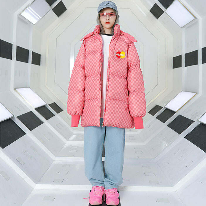 Y2K Padded Coat: Embrace Grunge Aesthetic with Cozy Style