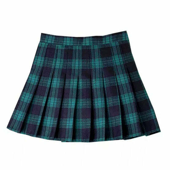 Y2K Plaid Skirt for Coquette Aesthetic & Grunge Style Outfits