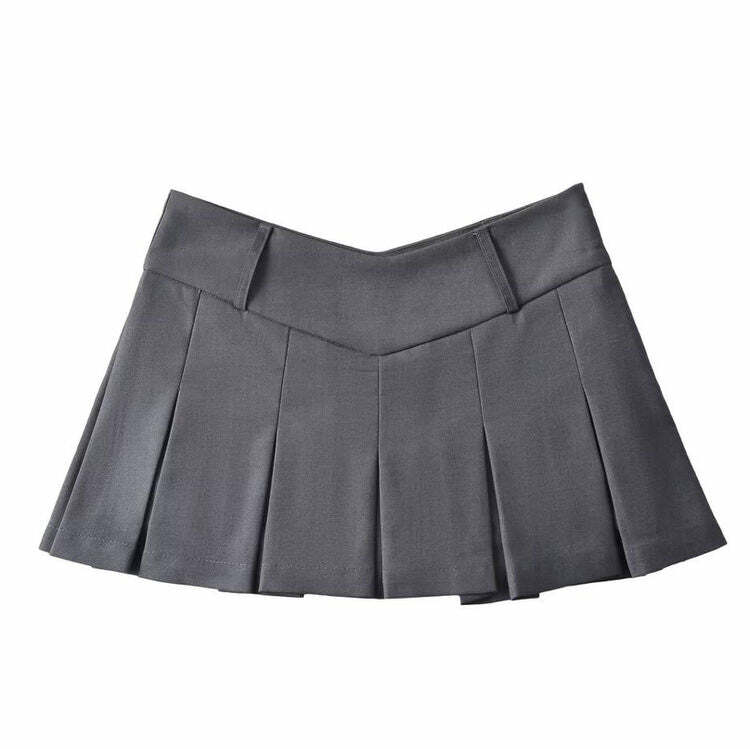 Y2K Pleated Micro Skirt - Trendy Cargo Skirt for Coquette Aesthetic