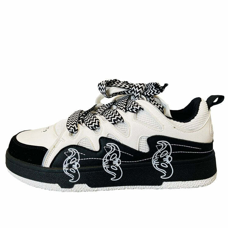 Y2K Skate Park Aesthetic Sneakers for Trendy Grunge and Coquette Styles