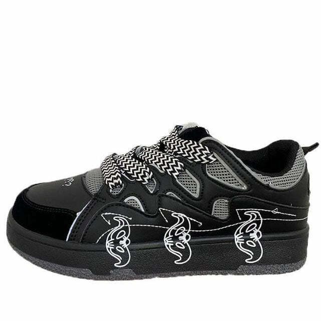 Y2K Skate Park Aesthetic Sneakers for Trendy Grunge and Coquette Styles