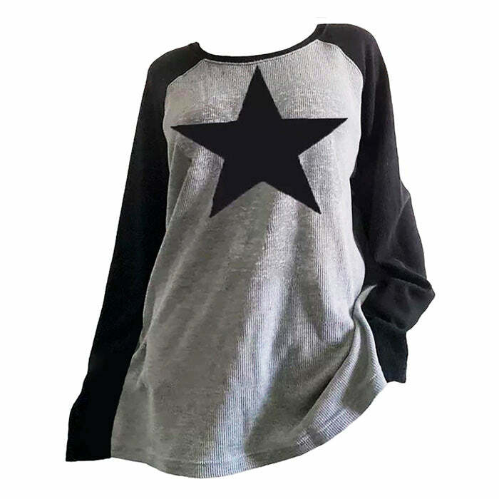 Y2K Skater Girl Star Top - Cute Aesthetic Tee for Trendy Outfits