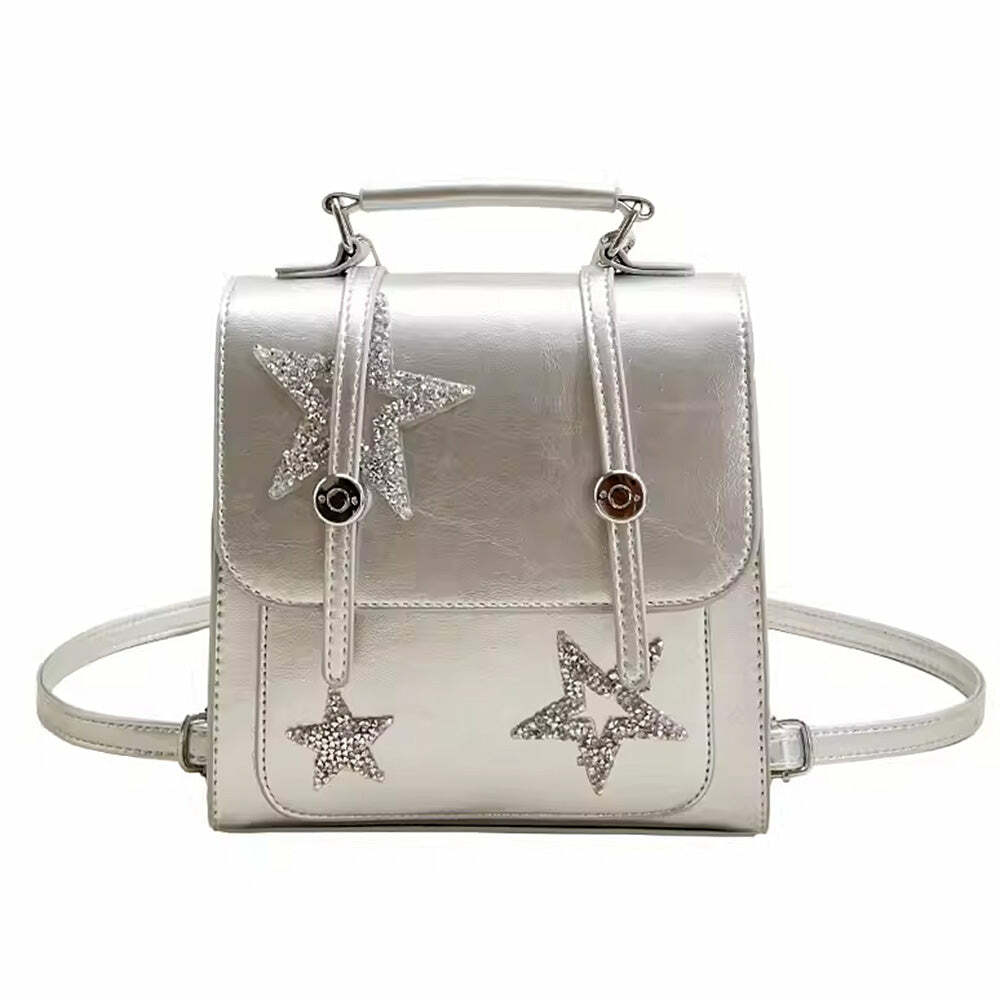 Y2K Star Girl Aesthetic Mini Backpack for Trendy Outfits and Vibes