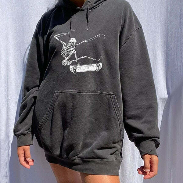 Y2K Style Varial Heelflip Hoodie - Comfy Grunge Aesthetic Top