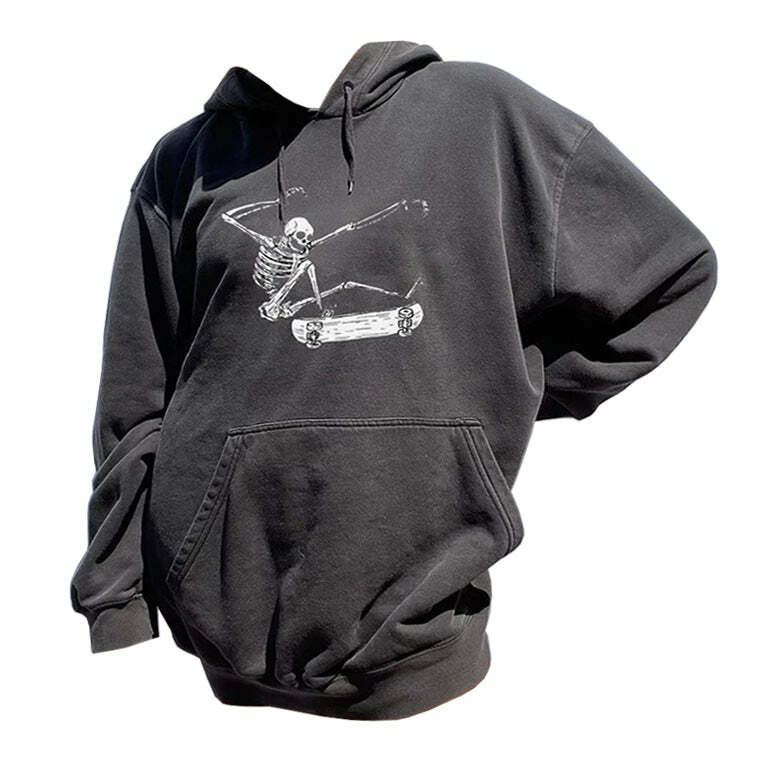 Y2K Style Varial Heelflip Hoodie - Comfy Grunge Aesthetic Top