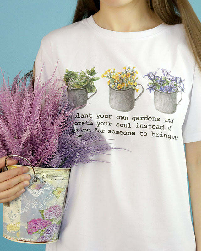 Your Own Gardens Y2K Aesthetic T-Shirt - Cute & Comfy Style